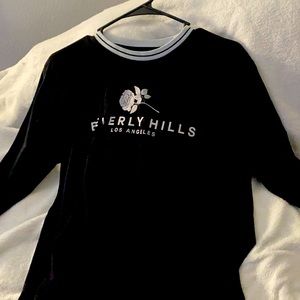 Black Beverly Hills long sleeve T-shirt